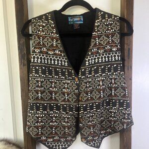 Shaver Lake Embroidered Button-Up Vest - Women's XL